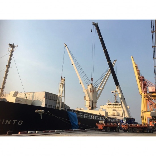 ให้เช่ารถเครนพร้อมคนขับชลบุรี ศิลาพล เครน - หาเช่ารถเครนยกของท่าเรือ